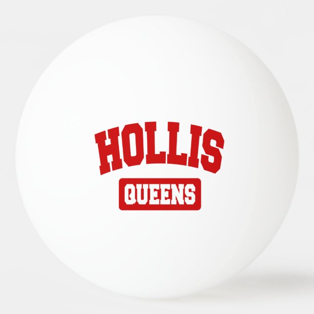 Hollis, Queens, NYC Ping Pong Ball (Front)