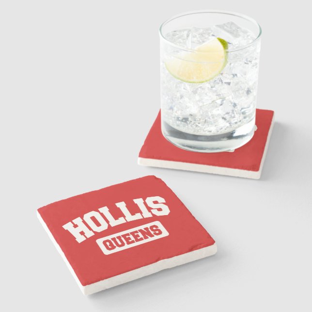 Hollis, Queens, NYC Stone Coaster (Side)