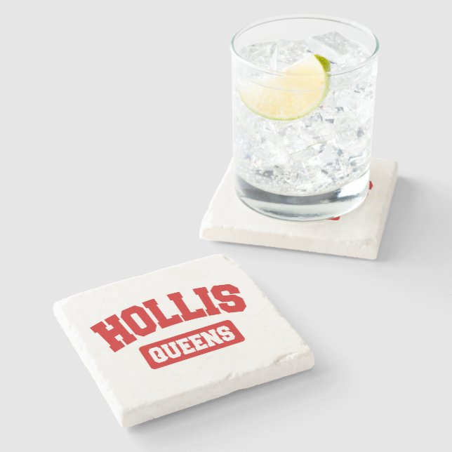 Hollis, Queens, NYC Stone Coaster (Side)