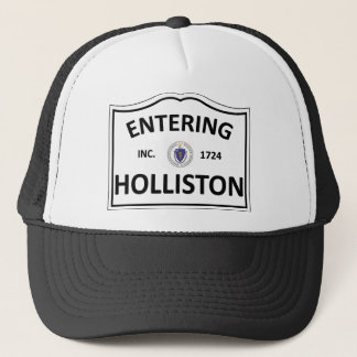 HOLLISTON MASSACHUSETTS Hometown Mass MA Townie Trucker Hat