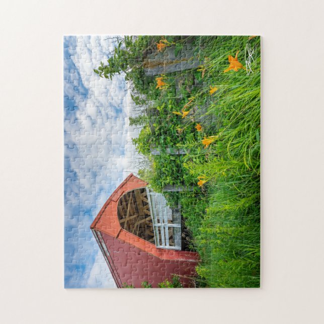 Holliwell Bridge - Bridges of Madison County, Iowa Jigsaw Puzzle (Vertical)