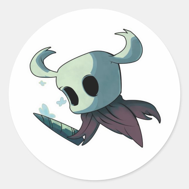 Hollow Knight Classic Round Sticker (Front)