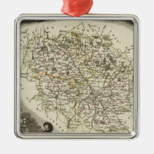 Hollow Maps Metal Tree Decoration