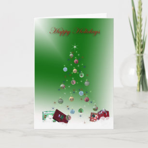 Hollow Tree Happy Holiday Card