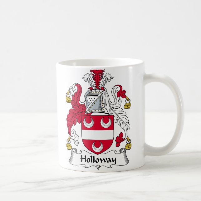 Holloway Family Crest Coffee Mug (Right)