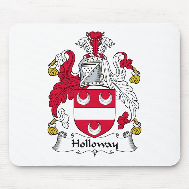 Holloway Family Crest Mouse Mat (Front)