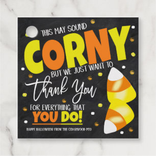 Holloween Candy Corn Appreciation Gift Tag