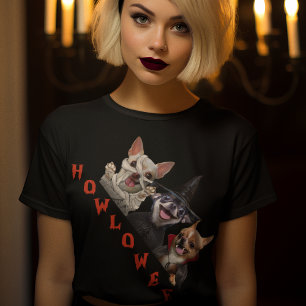 Holloween Chihuhua Costume Vampire Mummy Witch T-Shirt