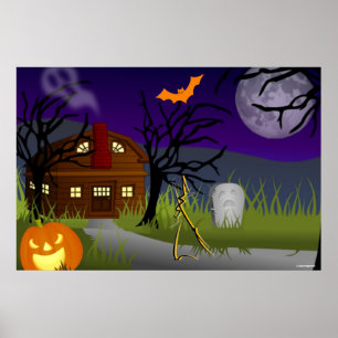 HOLLOWEEN POSTERS - PARTY SUPPLIES - HAUNTED GIFTS