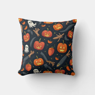Holloween scary pumpkin cushion