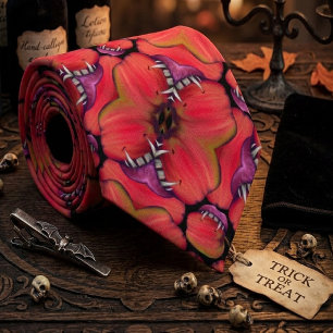Holloween Vampire Queen Bobbing For Apples Tie