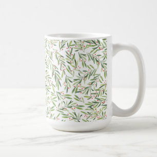 Holly and Berries Christmas Holiday Coffee Mug