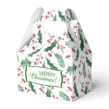 Holly and Berry Christmas Pattern