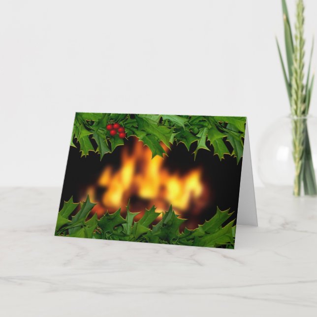 Holly and Hearth Christmas card (Front)