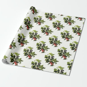 holly and ivy design Christmas Wrapping Paper