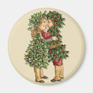 Holly and Mistletoe Kids Magnet