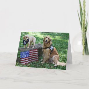 Holly and puppy card