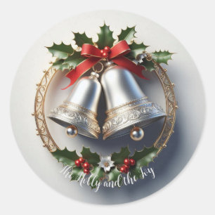 Holly and the Ivy - Silver Bells Classic Round Sticker