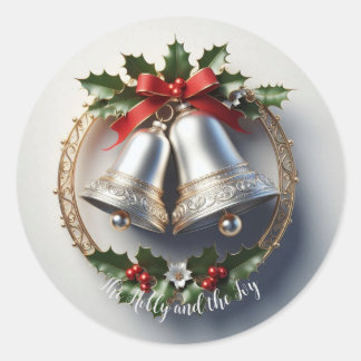 Holly and the Ivy - Silver Bells Classic Round Sticker