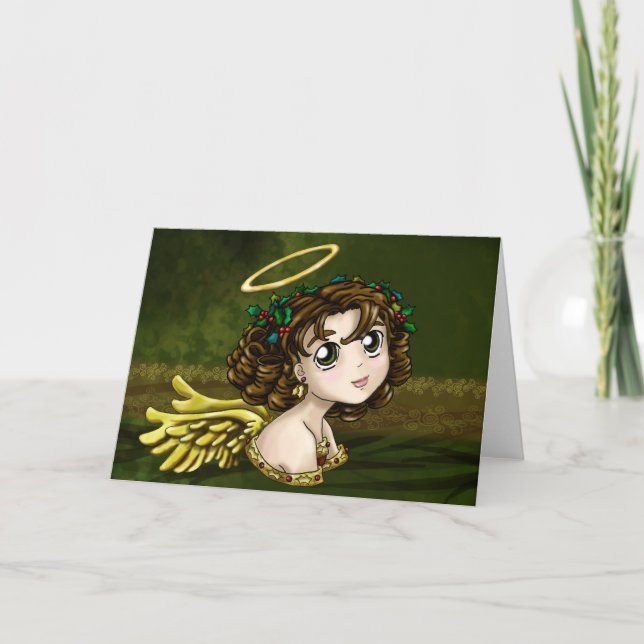 Holly Angel Holiday Card (Front)
