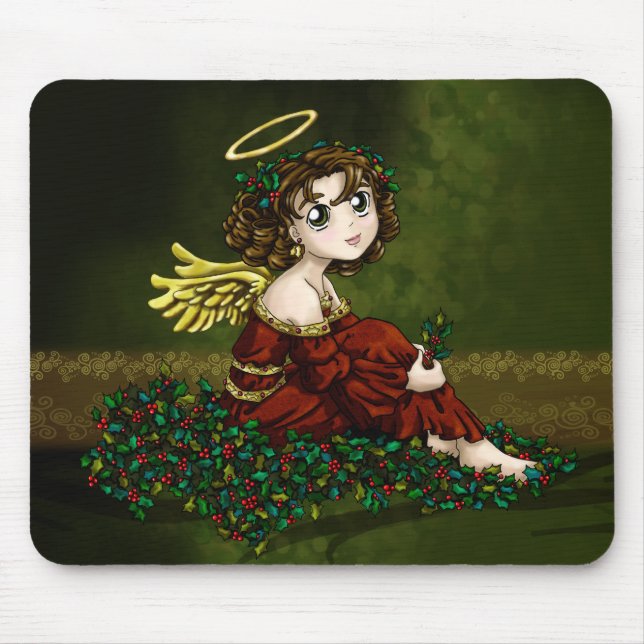 Holly Angel Mouse Mat (Front)