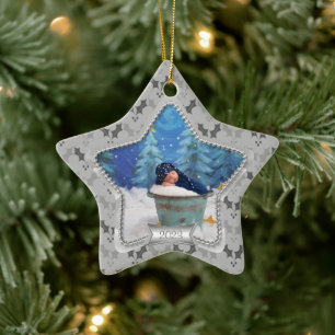Holly Baby's First Christmas 2023 Star Ceramic Tree Decoration