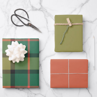 Holly & Basil Wrapping Paper Flat Sheet Set of 3