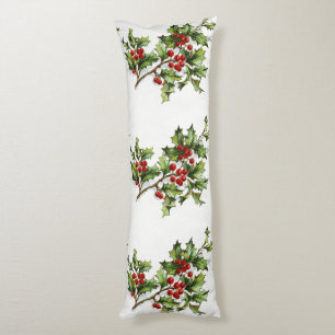 Holly Berries 001 Body Cushion