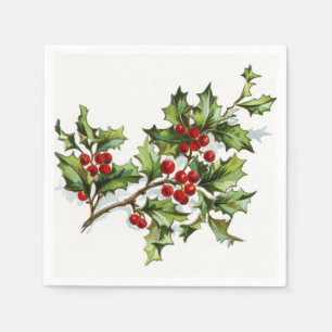 Holly Berries 001 Napkin