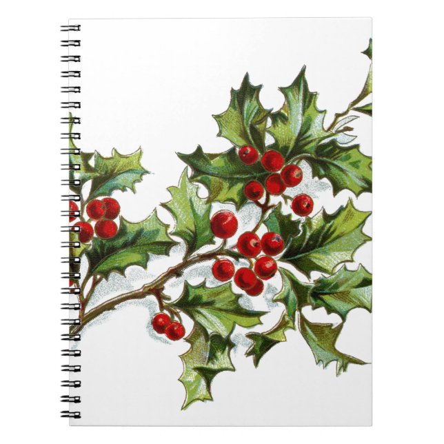 Holly Berries 001 Notebook (Front)