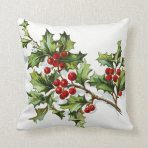 Holly Berries 002 Cushion