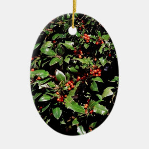 'Holly & Berries' Christmas 2024 Ornament