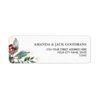 Holly Berries Christmas  Floral Wedding
