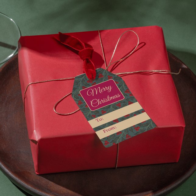 Holly Berries Christmas Gift Tags (Creator Uploaded)