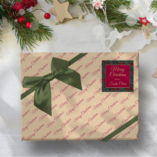 Holly Berries Christmas Square Sticker