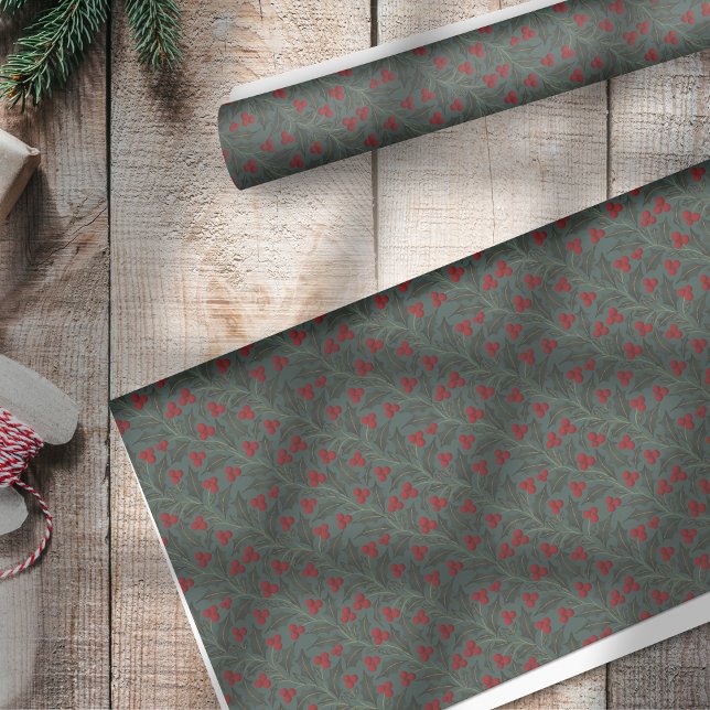Holly Berries Christmas Tissue Paper (Creator Uploaded)