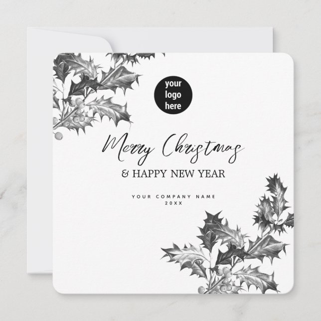 Holly Berries Corporate Business QR Code Logo (Front)