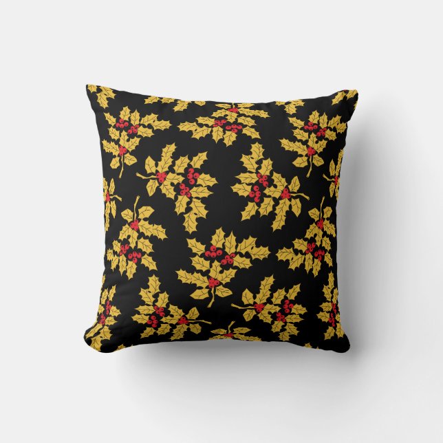 Holly Berries Cushion (Front)