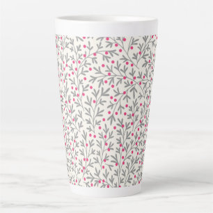 Holly berries latte mug