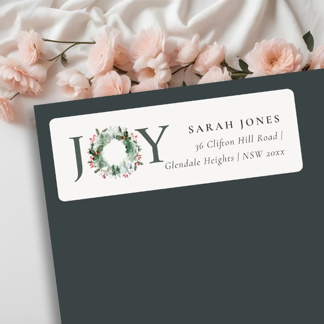  Holly Berries Pine Joy Christmas Wreath Address (Creator Uploaded)