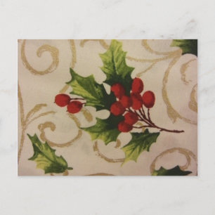 Holly Berries Postcard