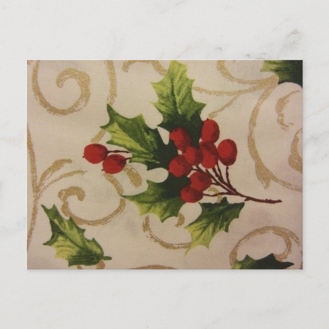 Holly Berries Postcard (Front)