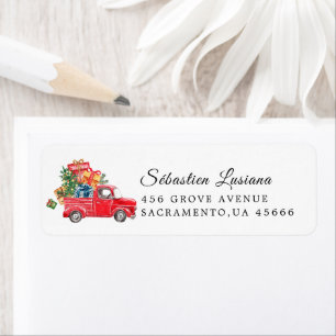 Holly Berry Christmas Holiday Return Address