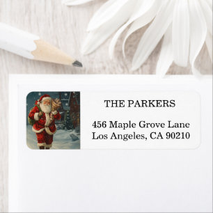 Holly Berry Christmas Holiday Return Address Label