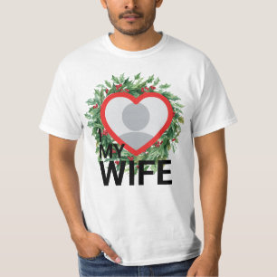 Holly Berry Christmas I Love My Wife mens tshirts