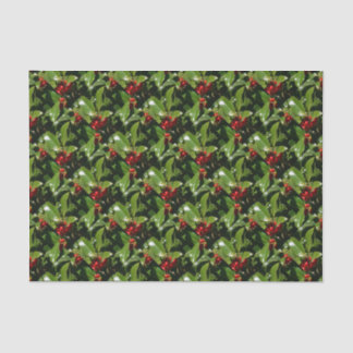 Holly Berry Christmas Wrapping Paper