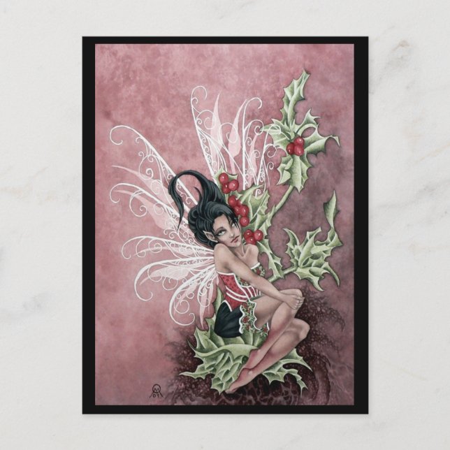 Holly Berry Faery Postcard (Front)