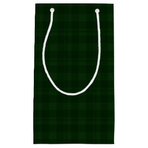 Holly Berry Green Tartan Gift Bag
