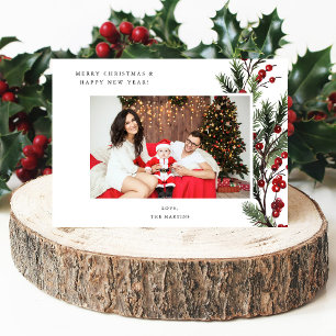 Holly Berry H Photo Holiday or Christmas