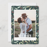 Holly Berry Married & Merry Newlywed Christmas